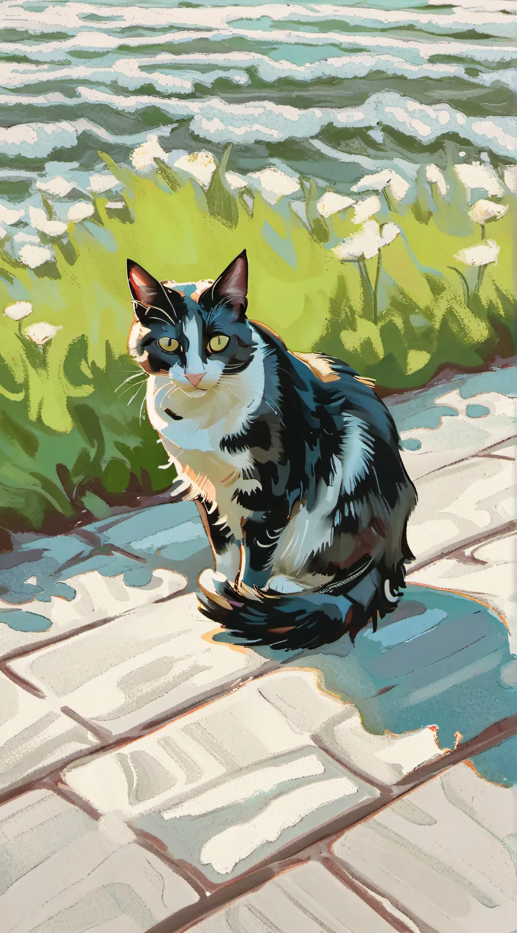 ai character: Cat background