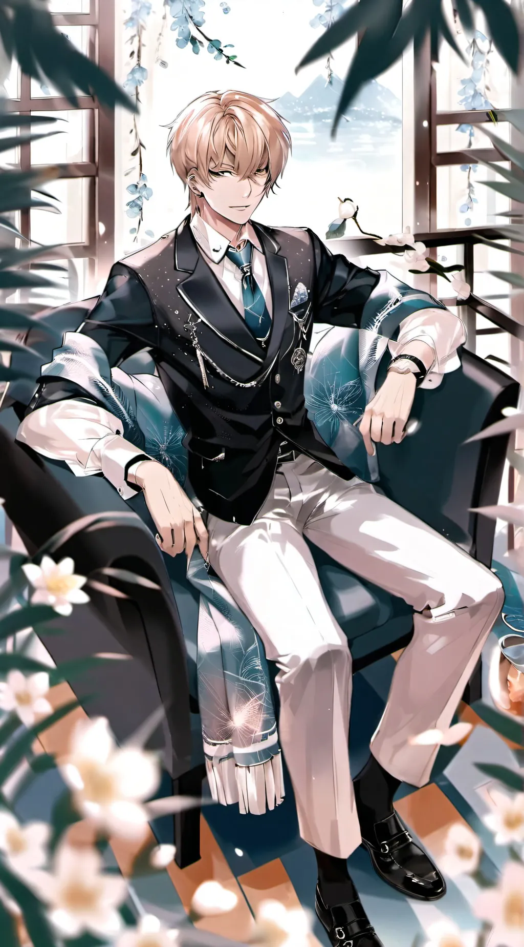 ai character: Mickaël  background