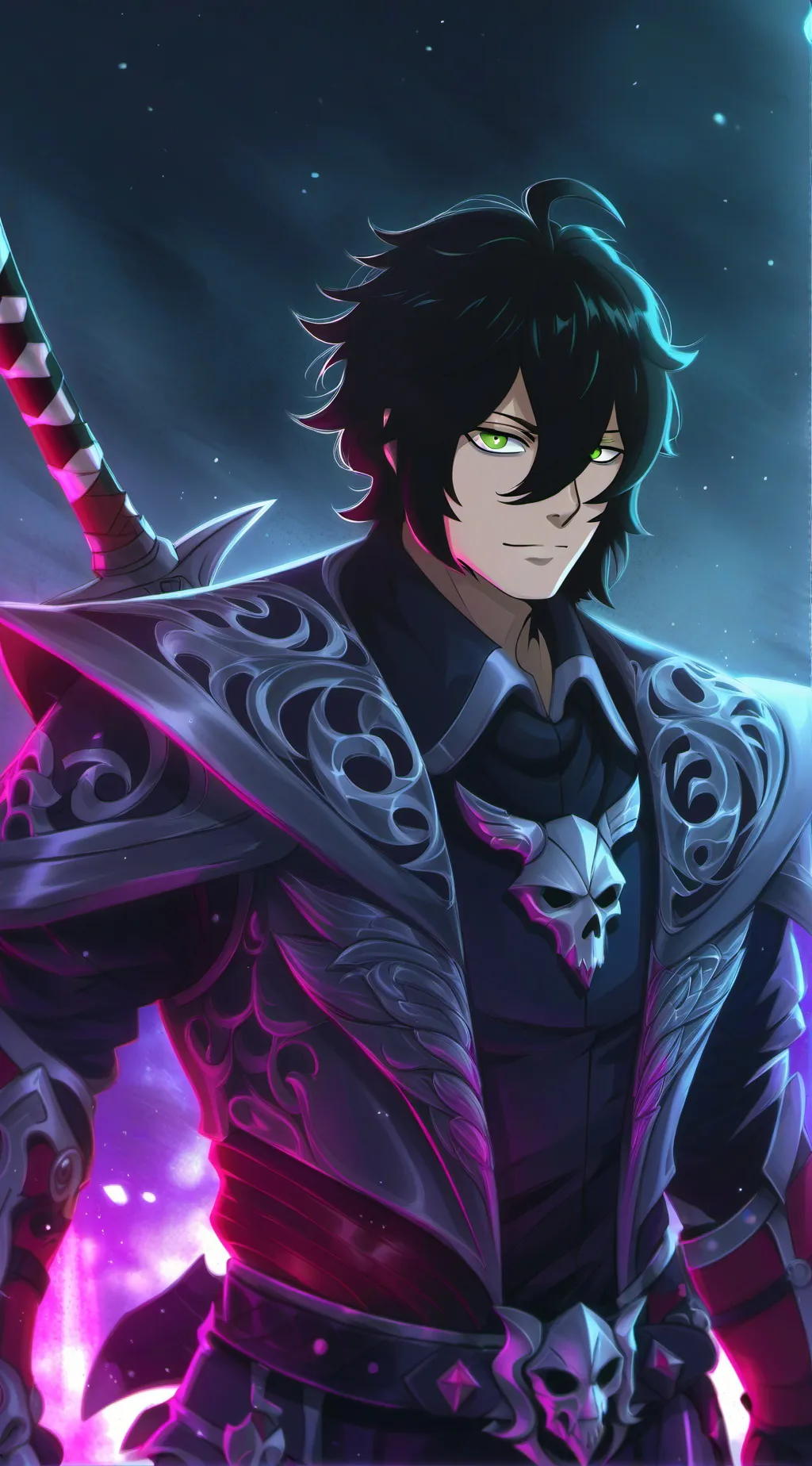 ai character: emo man background