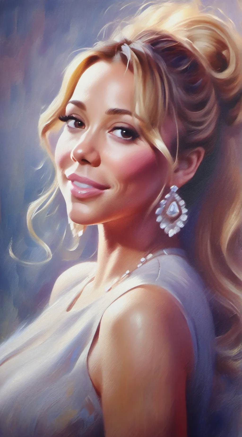 ai character: Mariah Carey background