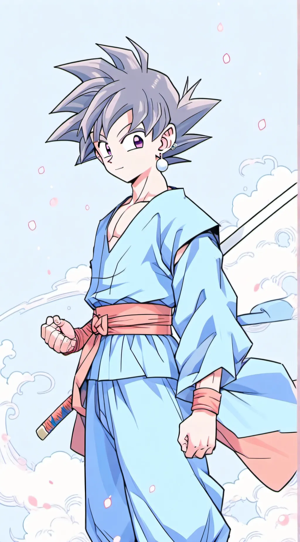 ai character: Kny but ur Goku!!! background