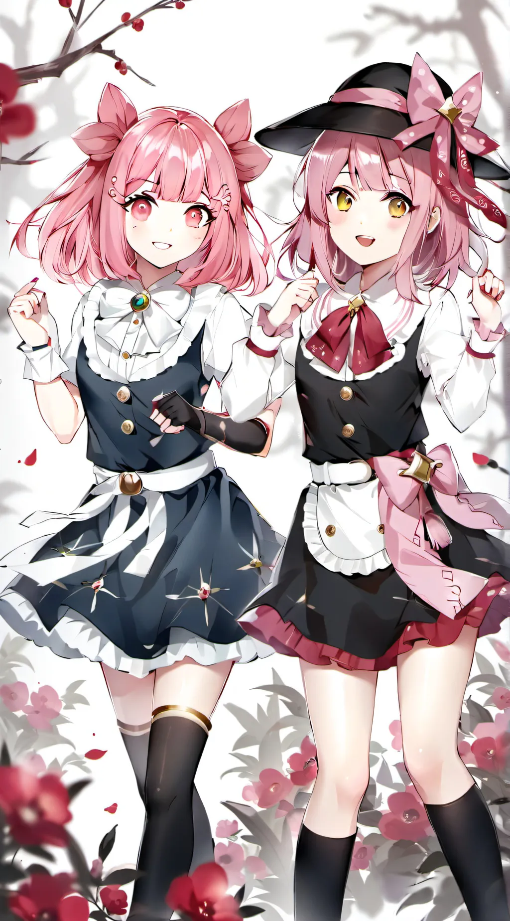 ai character: Mia & Rose background