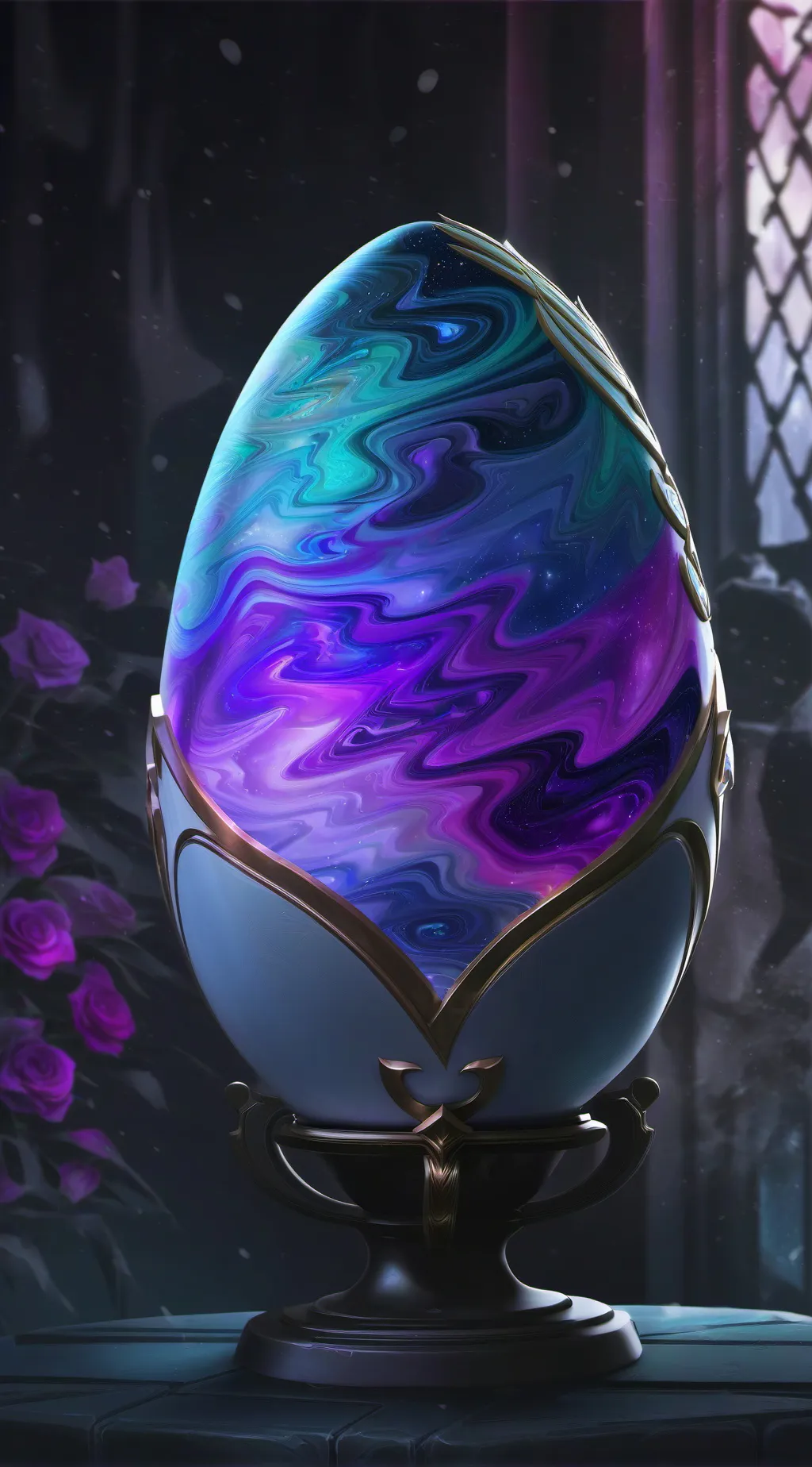 ai character: Galaxy pet background