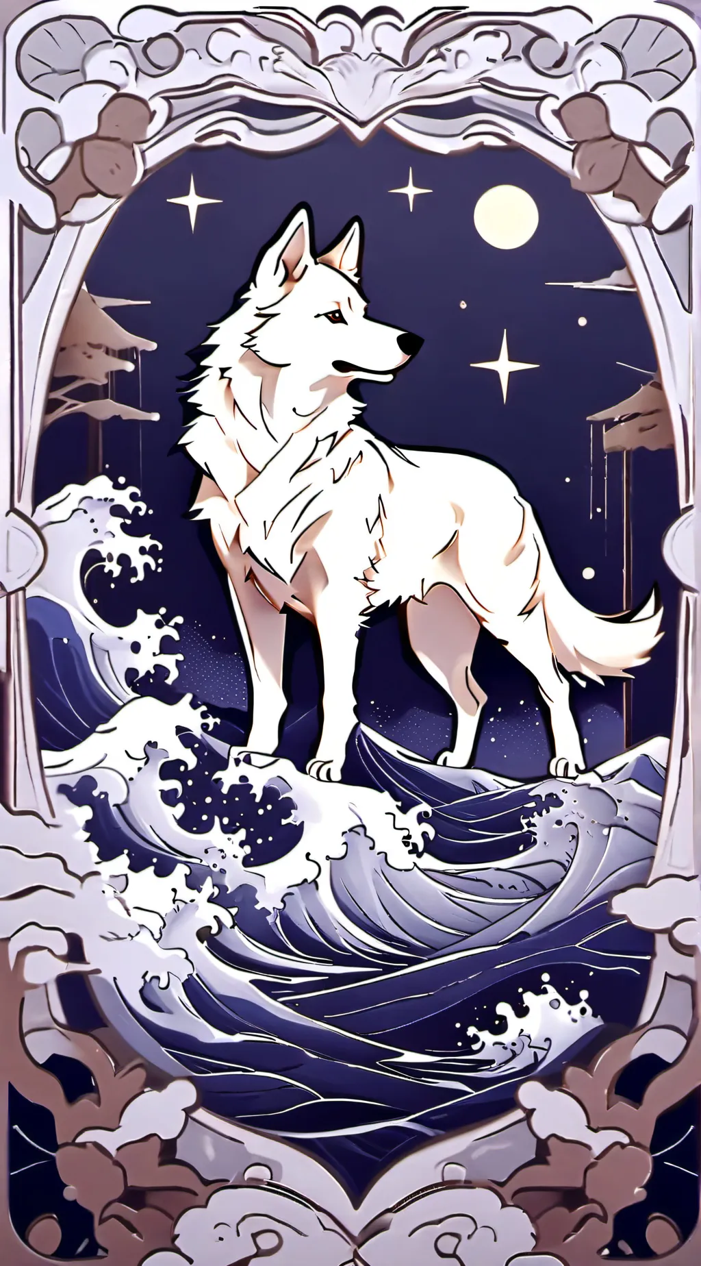 ai character: wolf background