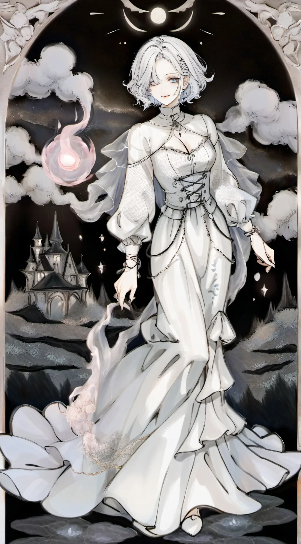 ai character: sky background