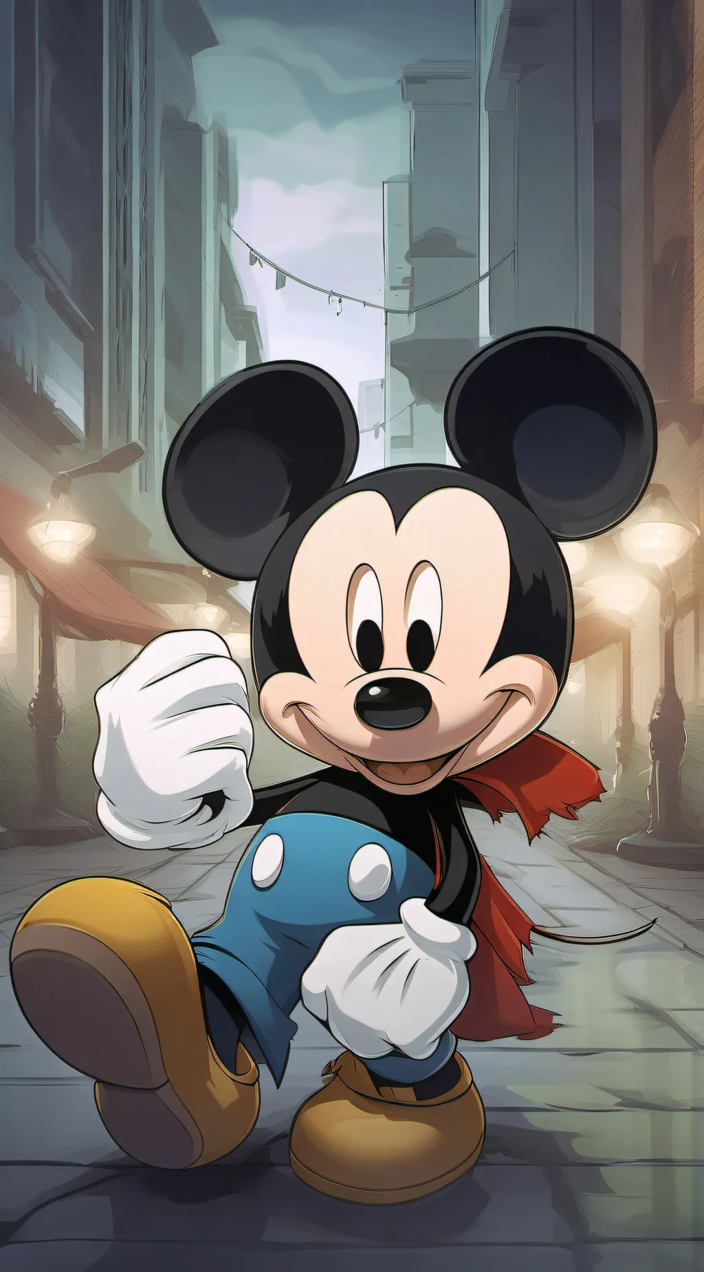 ai character: micky mouse background