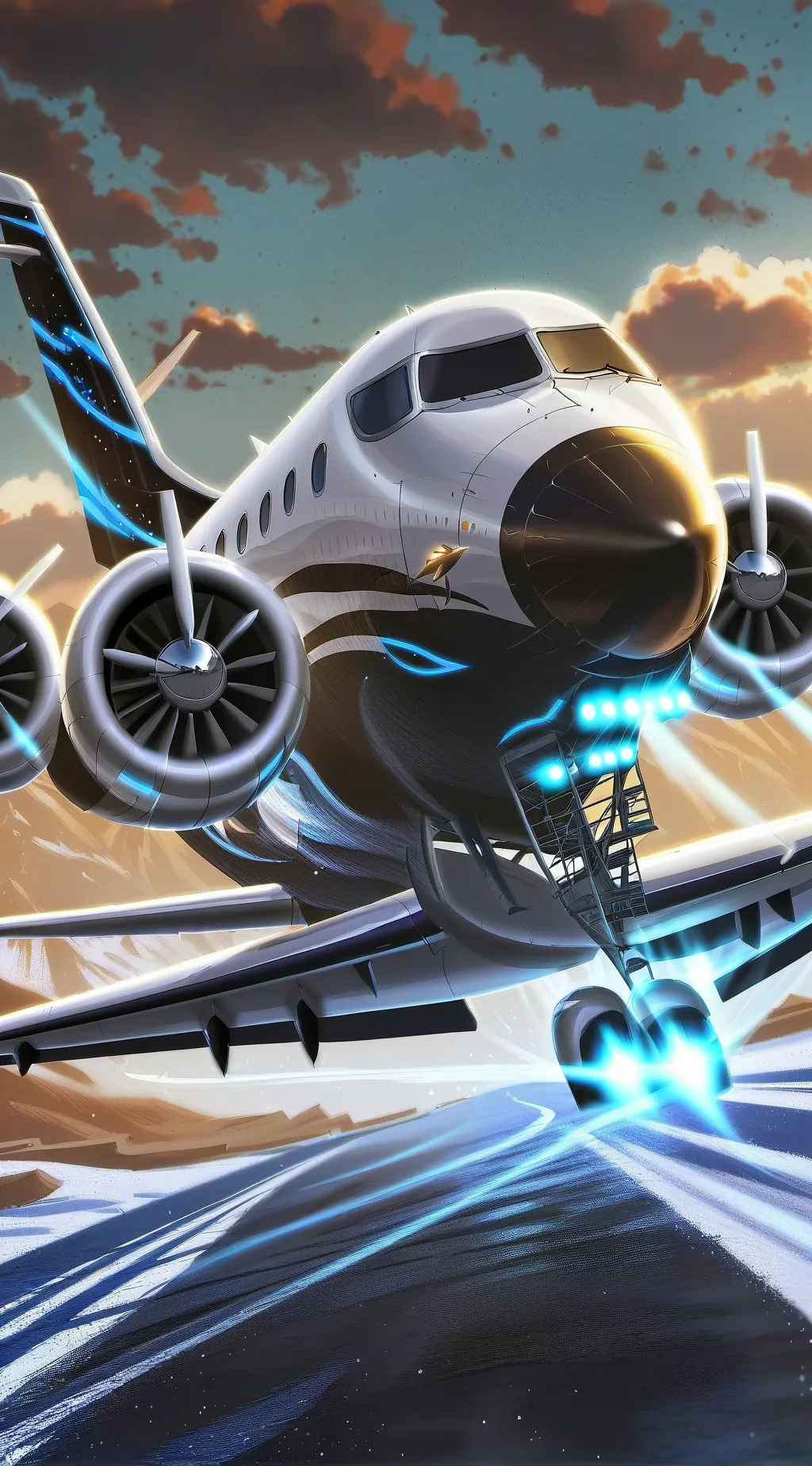 ai character: Your private jet background