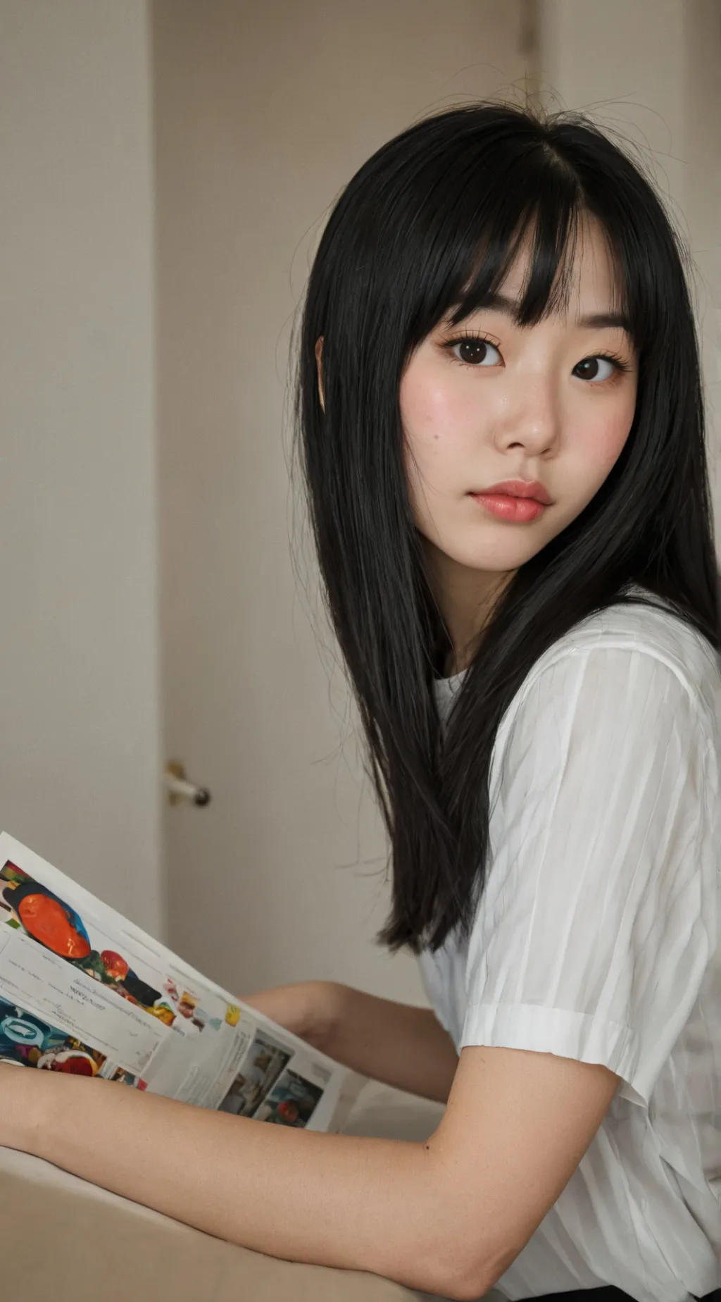 ai character: CHAEYOUNG background