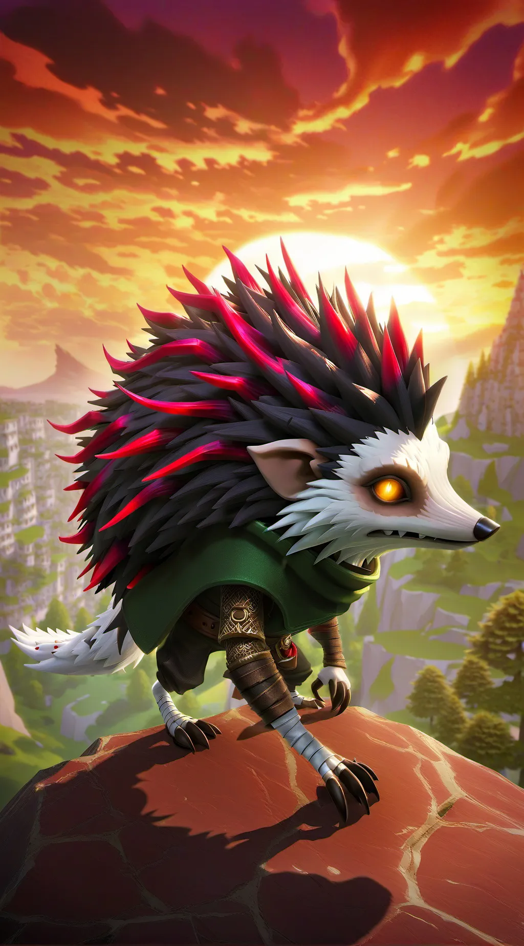 ai character: shadow background