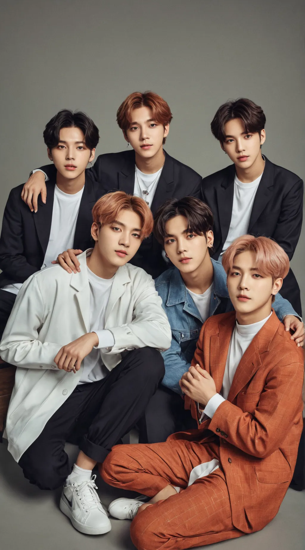 ai character: bts group  background