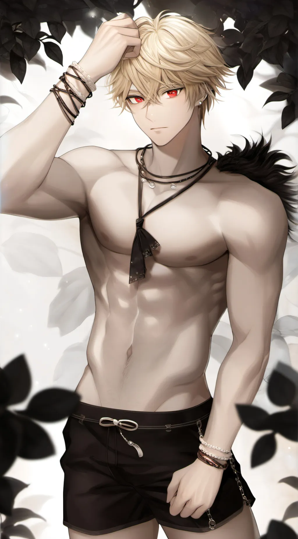 ai character: bakugou 💗👍🙇👁️👄👁️😎 background