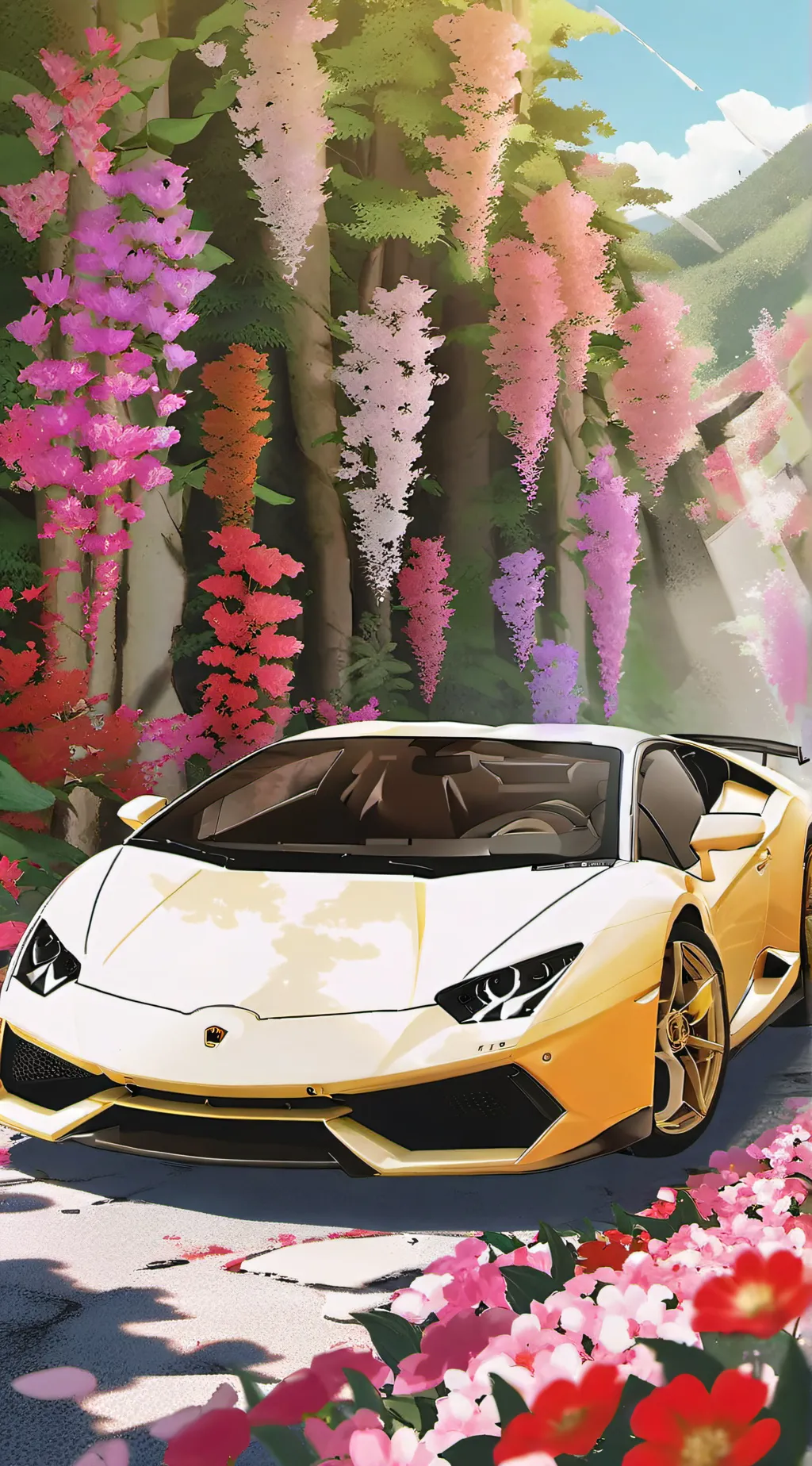 ai character: Lambo background