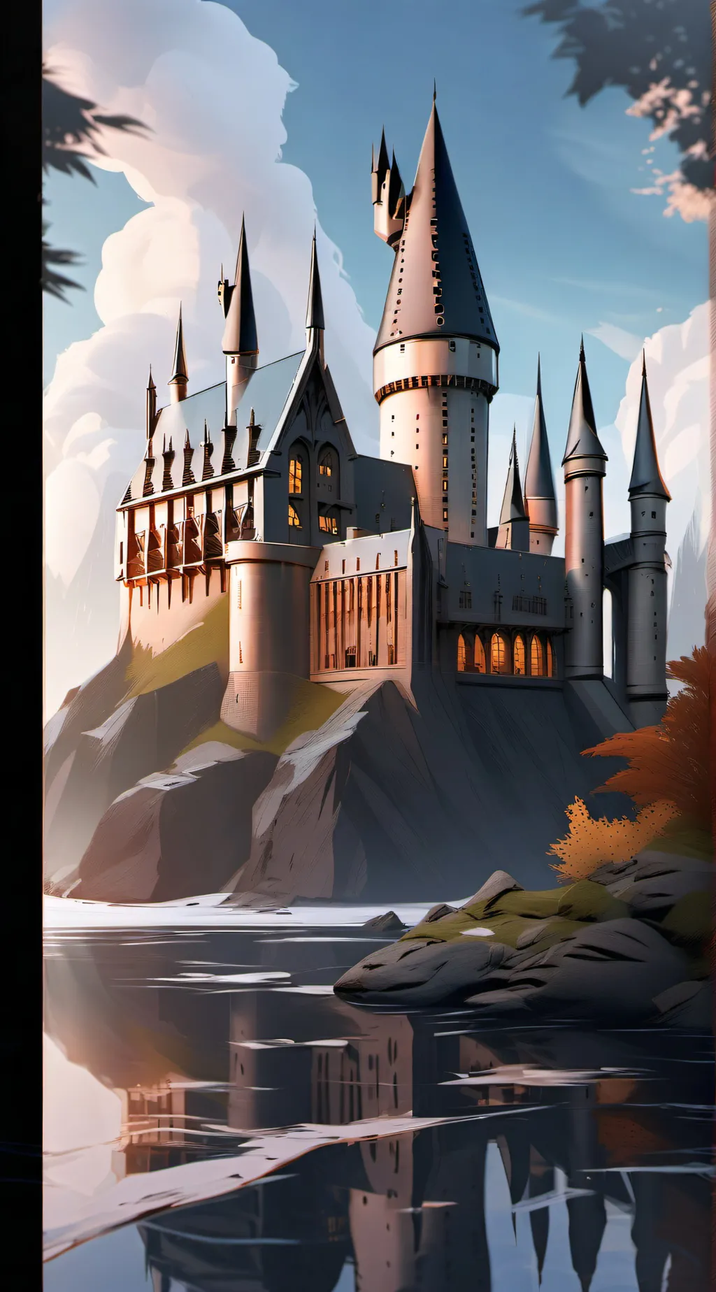 ai character: Hogwarts  background