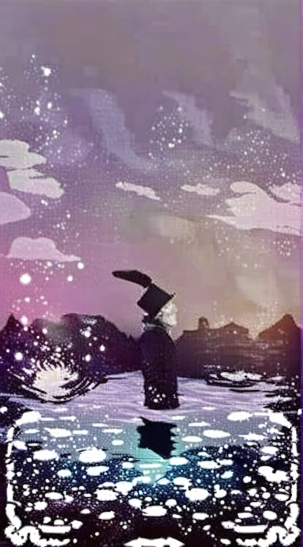 ai character: Paint background