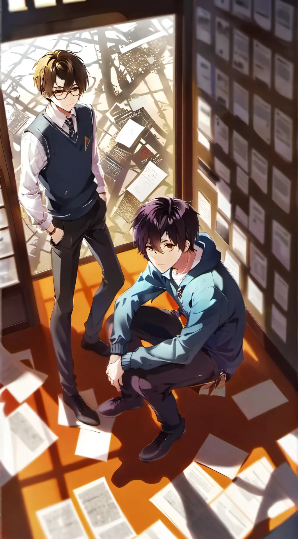 ai character: Brutus and Azhar background