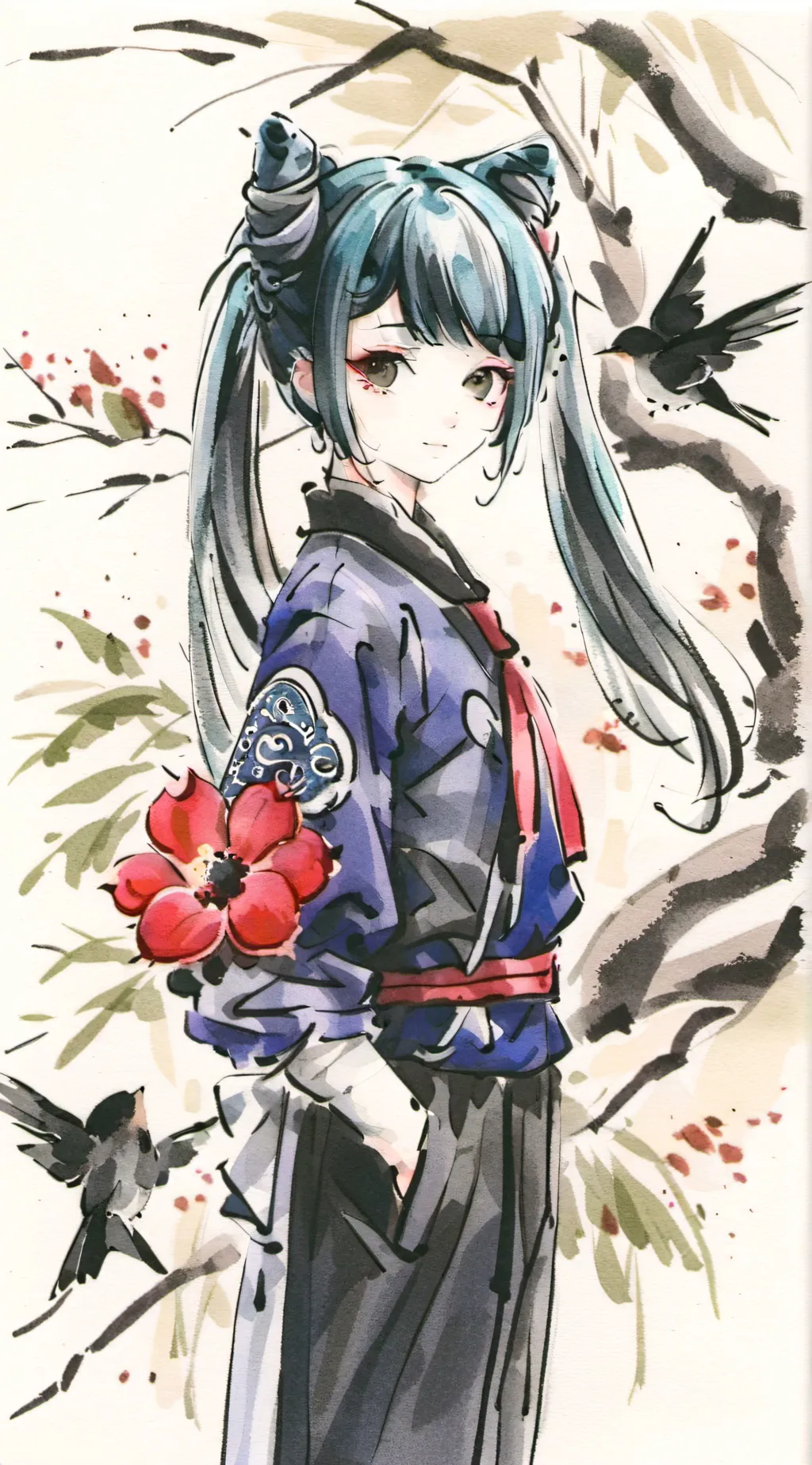 ai character: Hatsune miku background