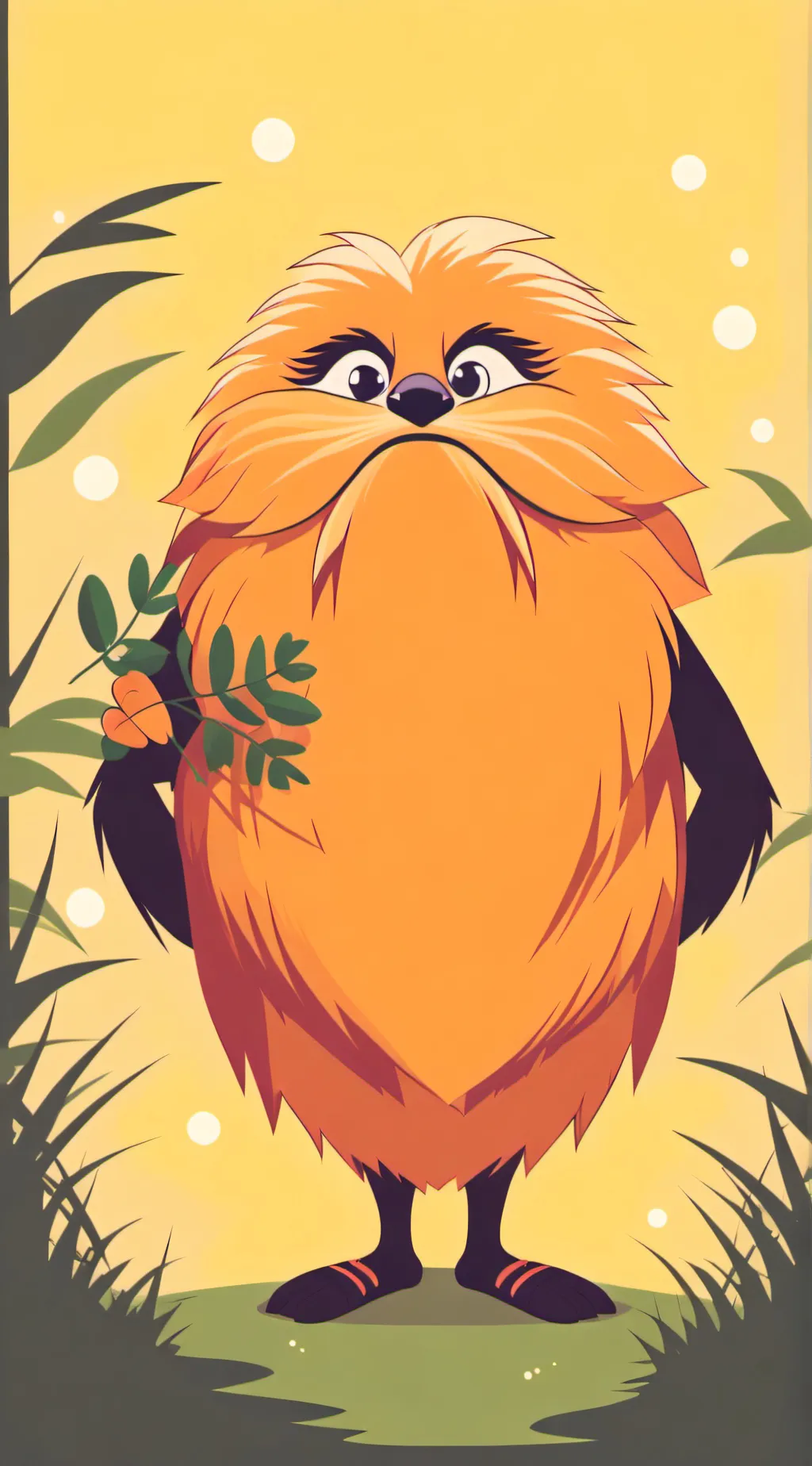 ai character: LORAX- background