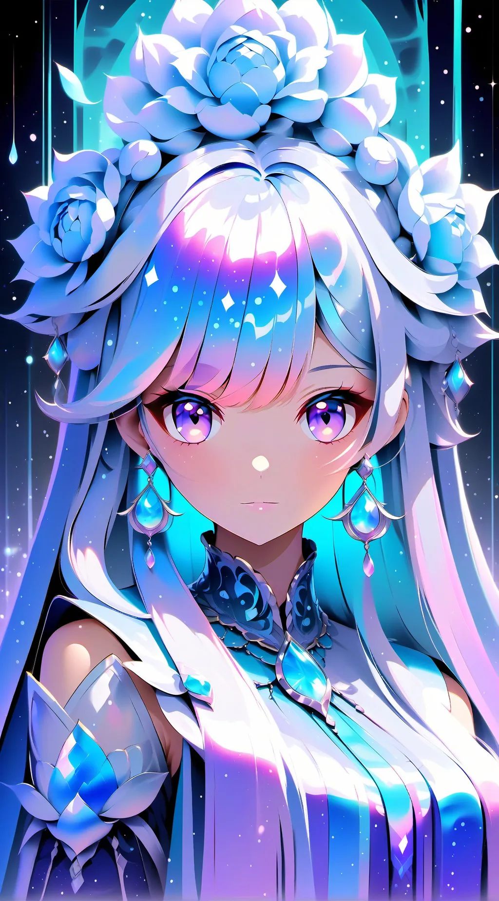 ai character: Aurora background