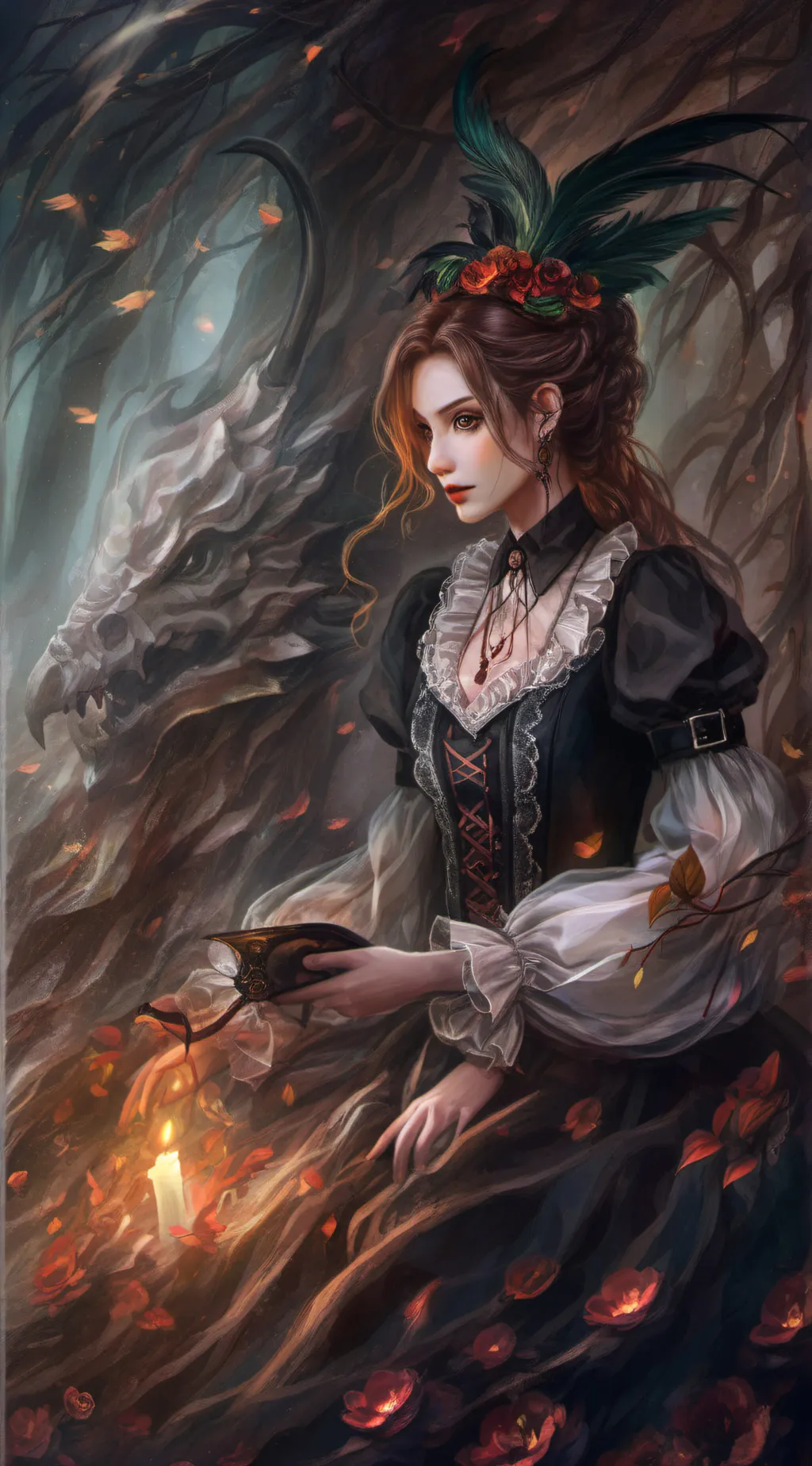 ai character: aurora background