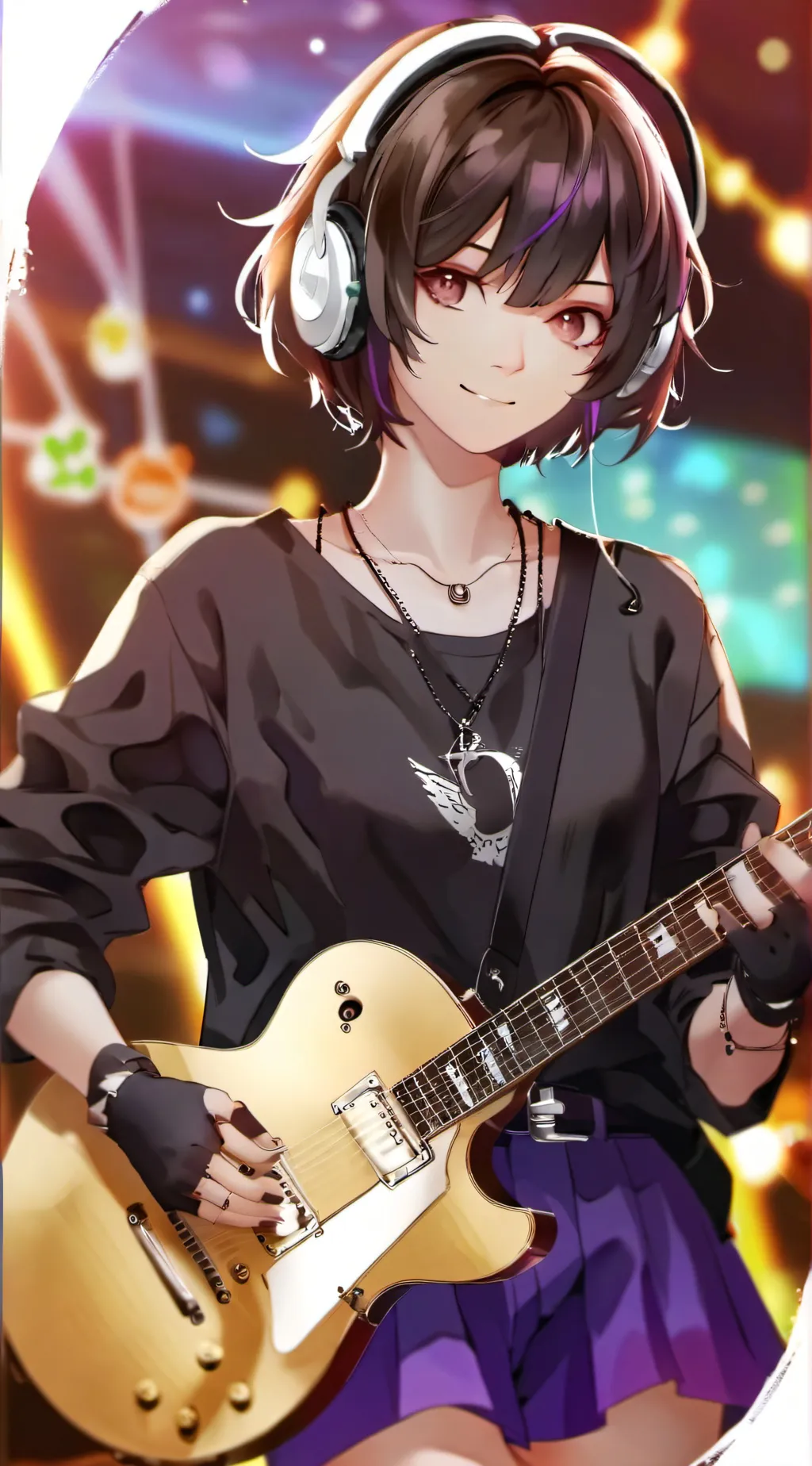 ai character: 😺🩷 background