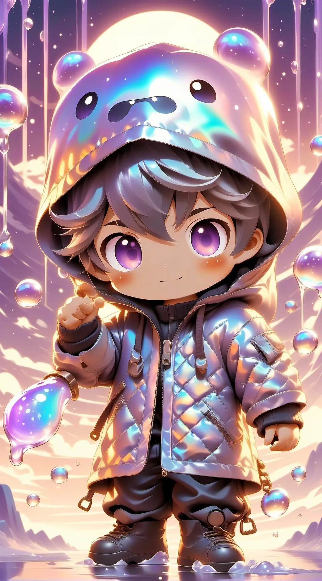 ai character: STOP SCROLLING background