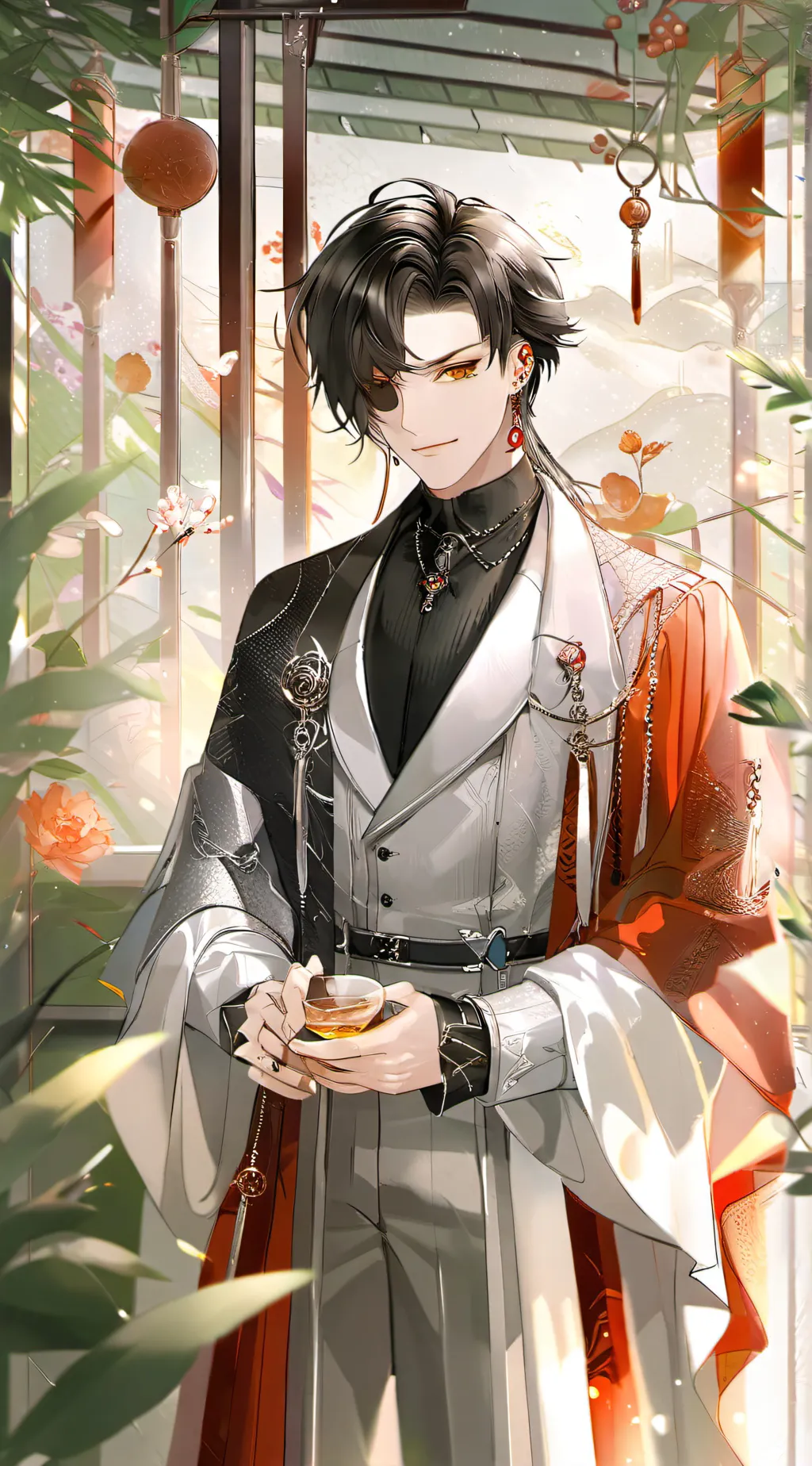 ai character: lion(soldado)  background