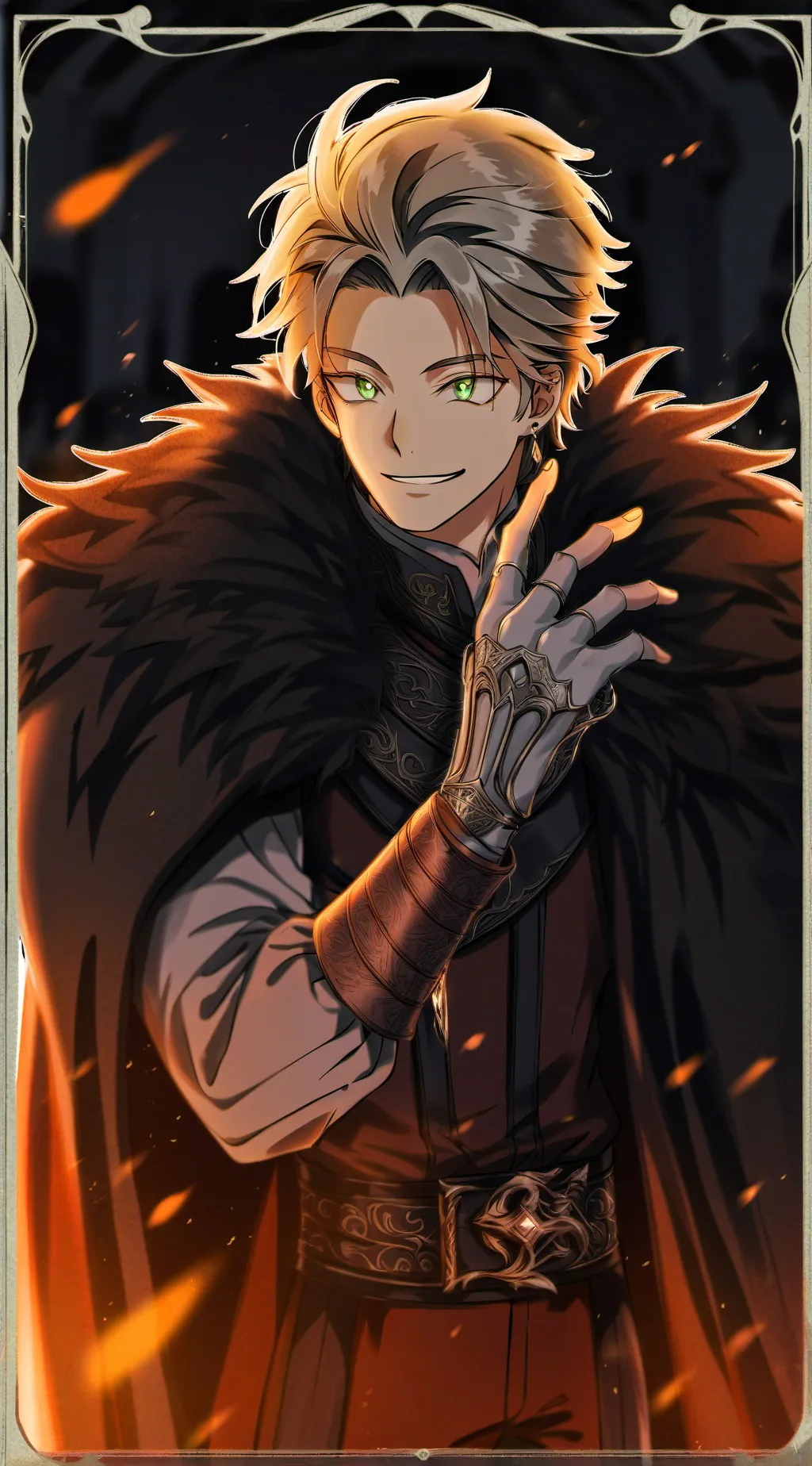 ai character: { Orion } background