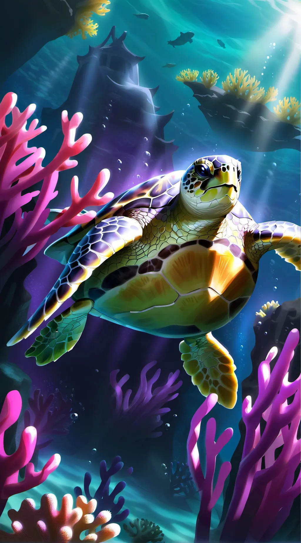 ai character: Timmy the turtal background