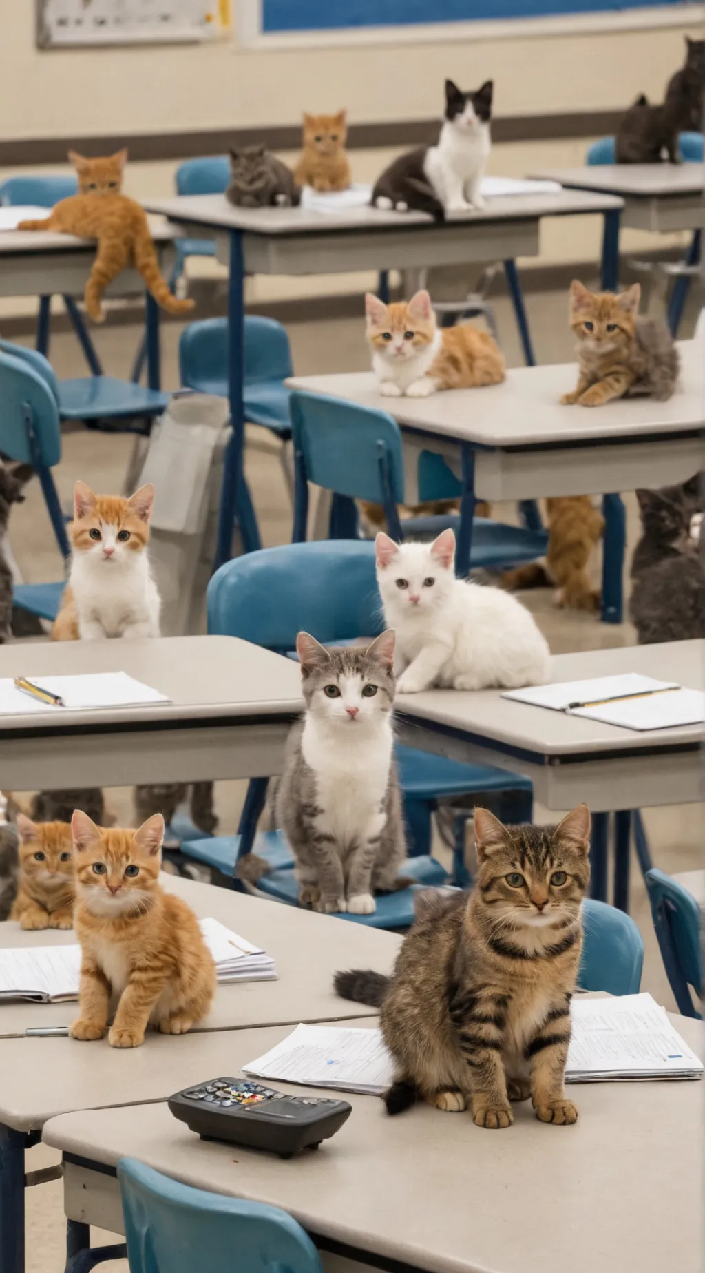 ai character: Kitten School🐱 background