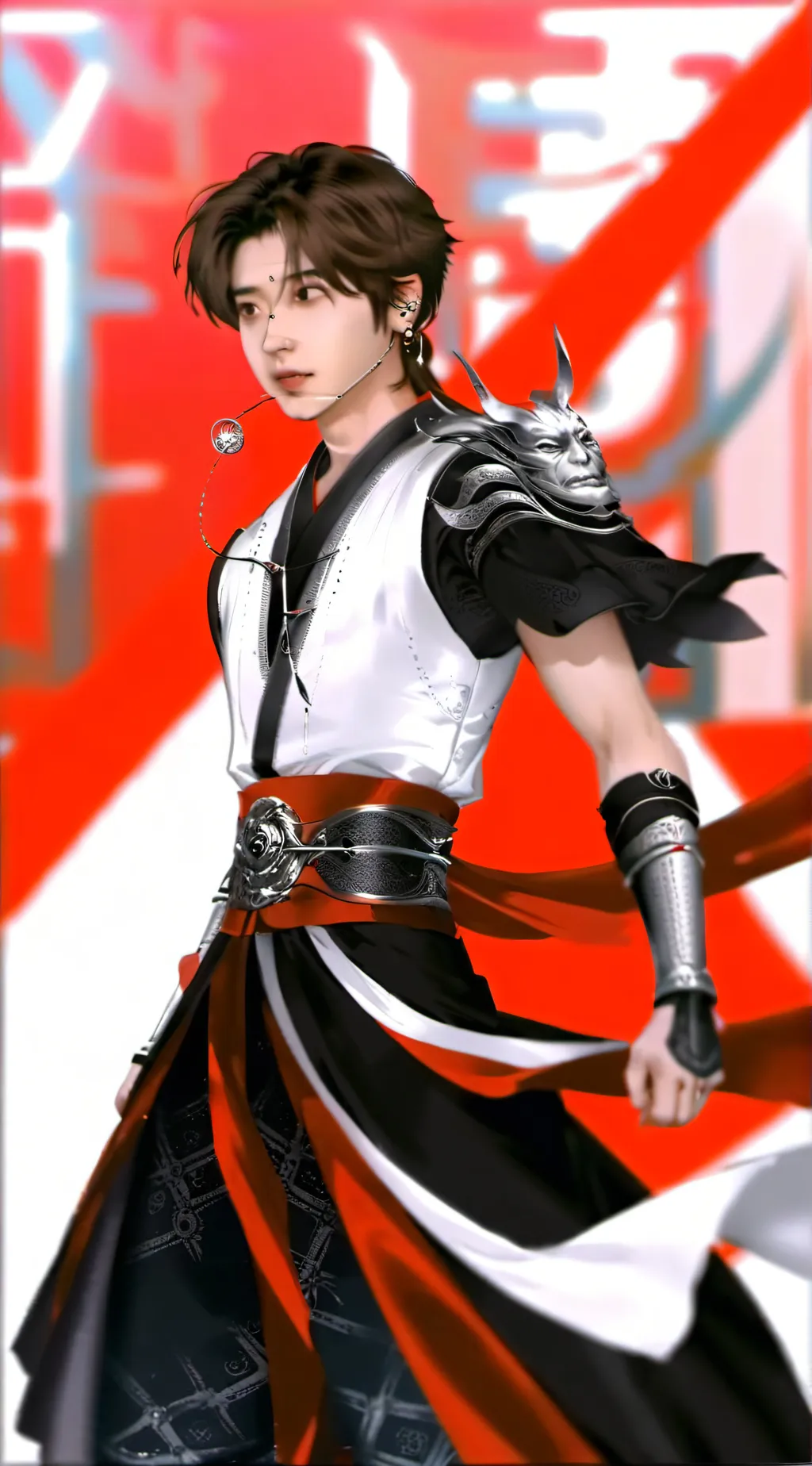 ai character: Felix and Han Skz background