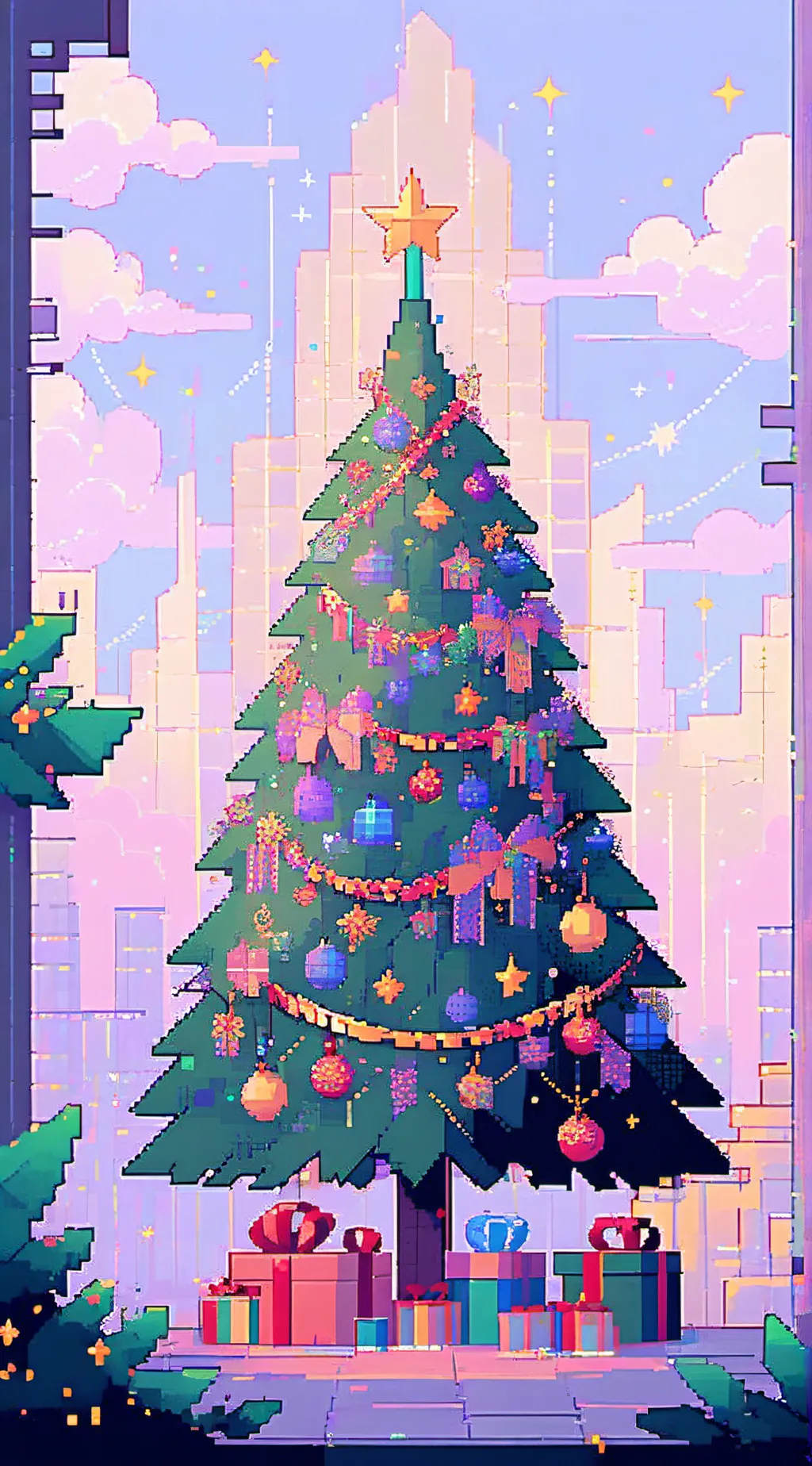 ai character: Fpe Christmas ⛄⛄⛄🎁 background