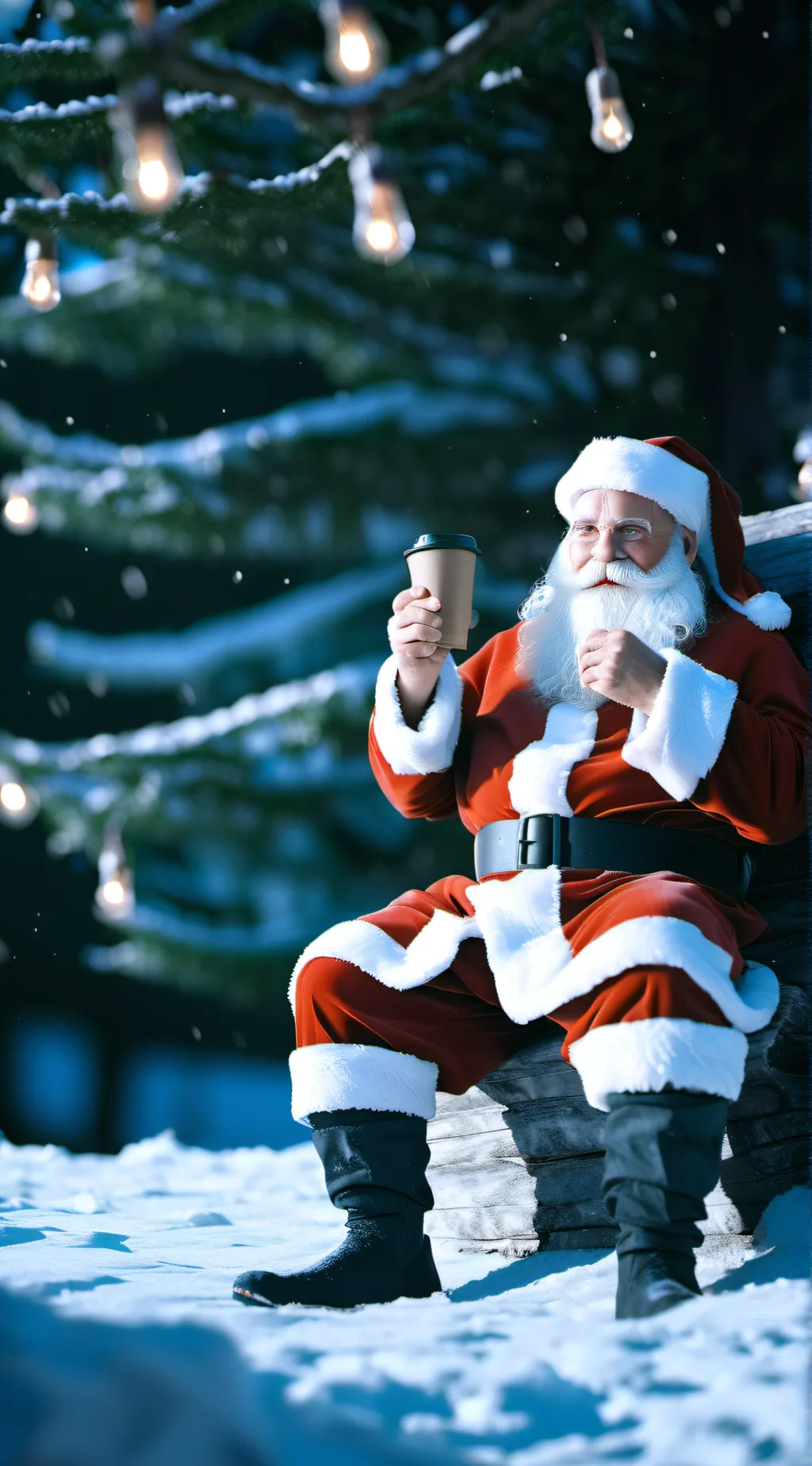 ai character: santa background