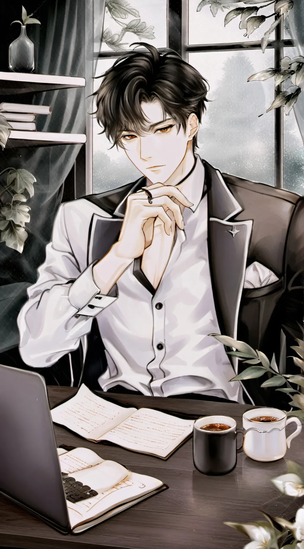 ai character: 💻 Bastian Lerond 💻 background