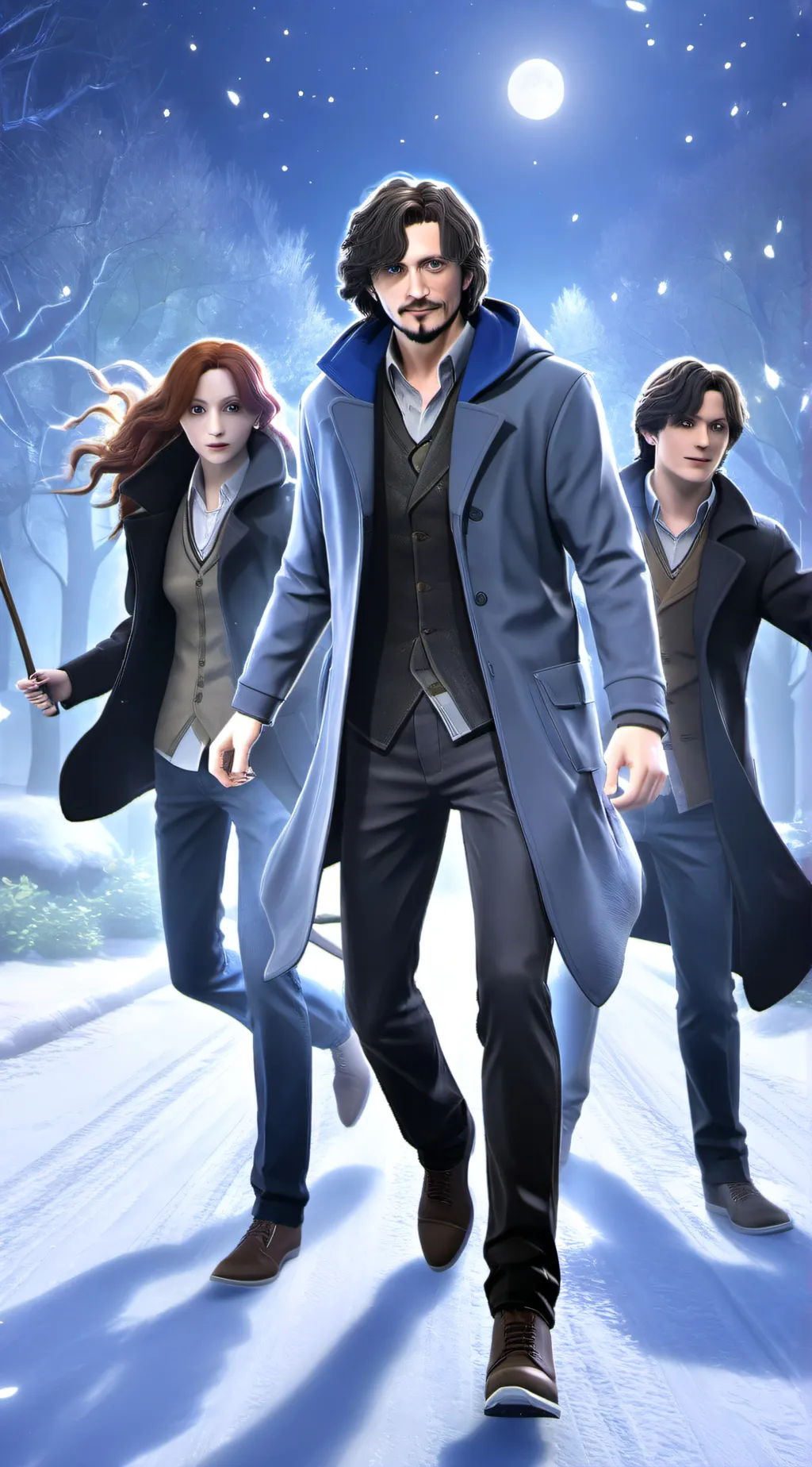 ai character: MARAUDERS REUNITE background