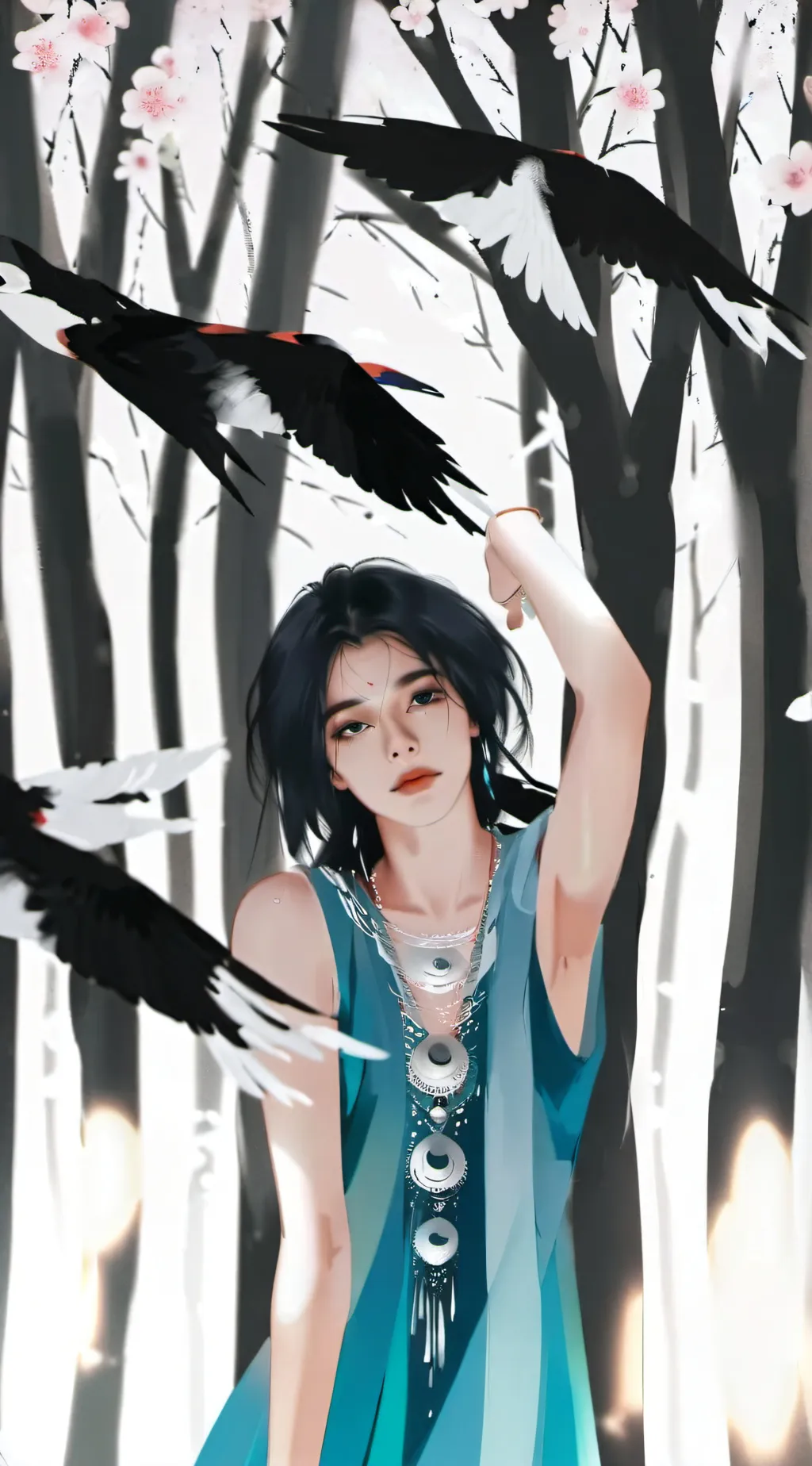 ai character: Hyunjin 😍 background