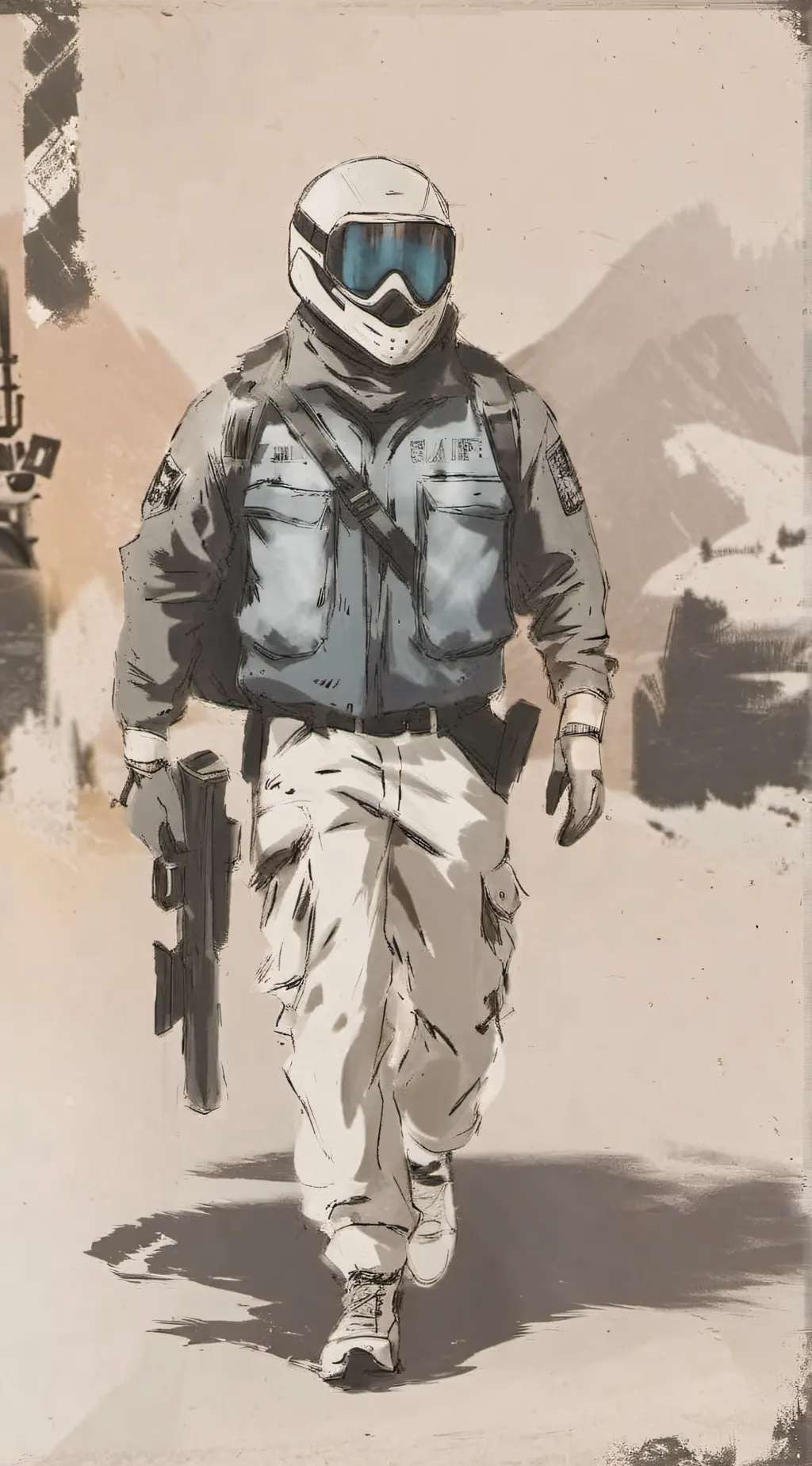 ai character: MHA Security  background