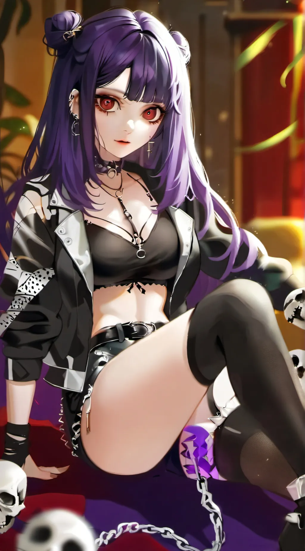 ai character: 🖤akari🖤 background