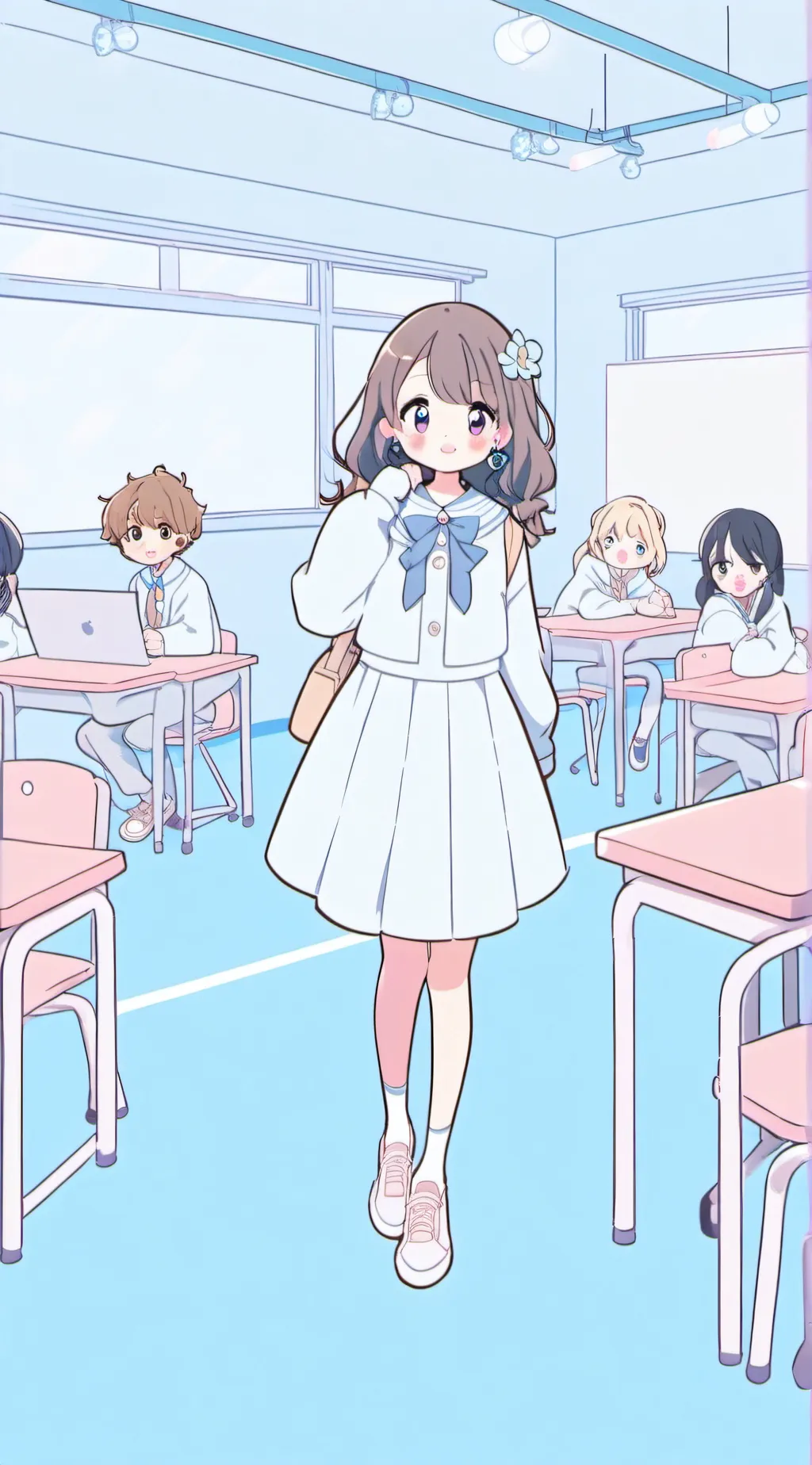 ai character: Classroom background