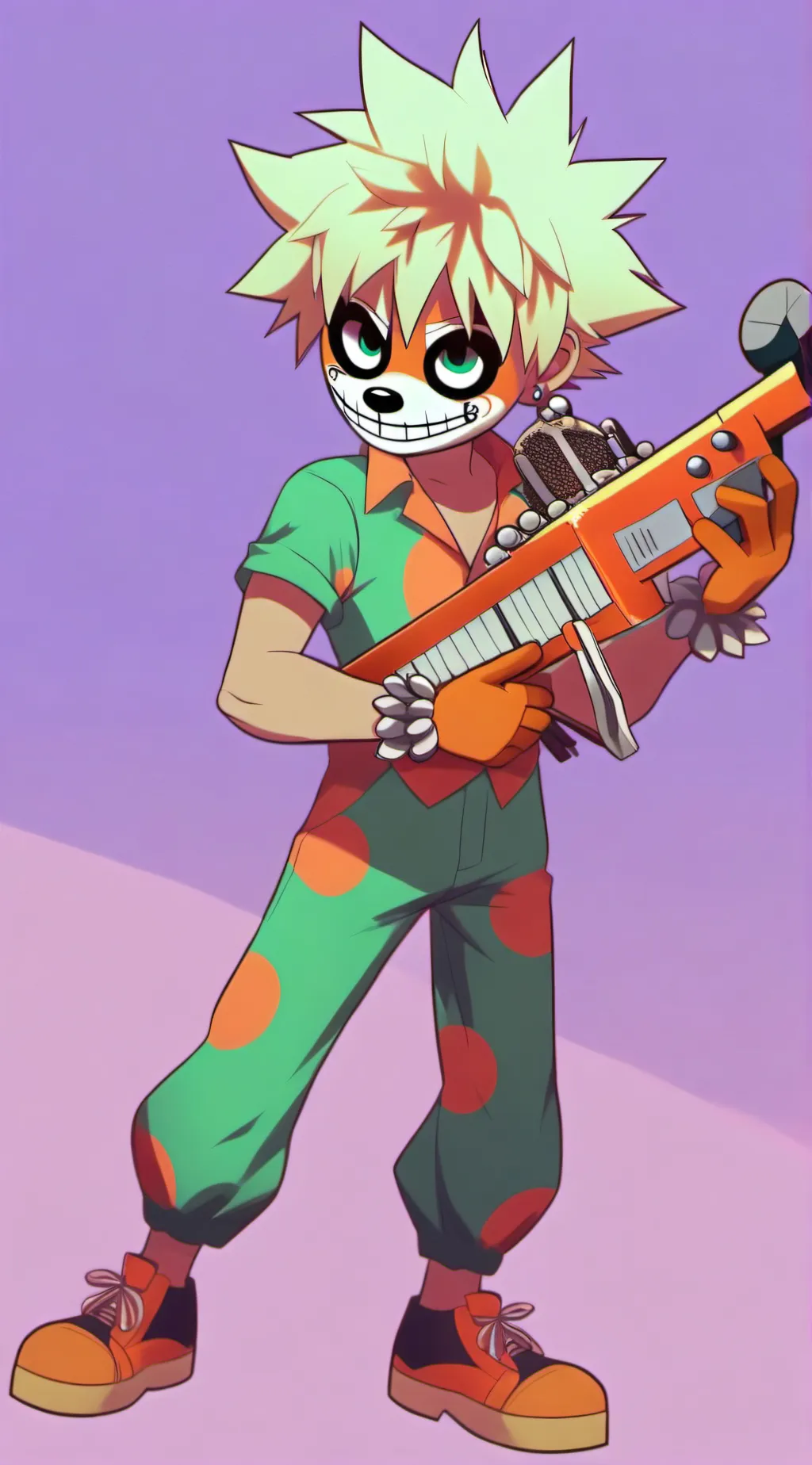 ai character: fnaf  sl bakugo background
