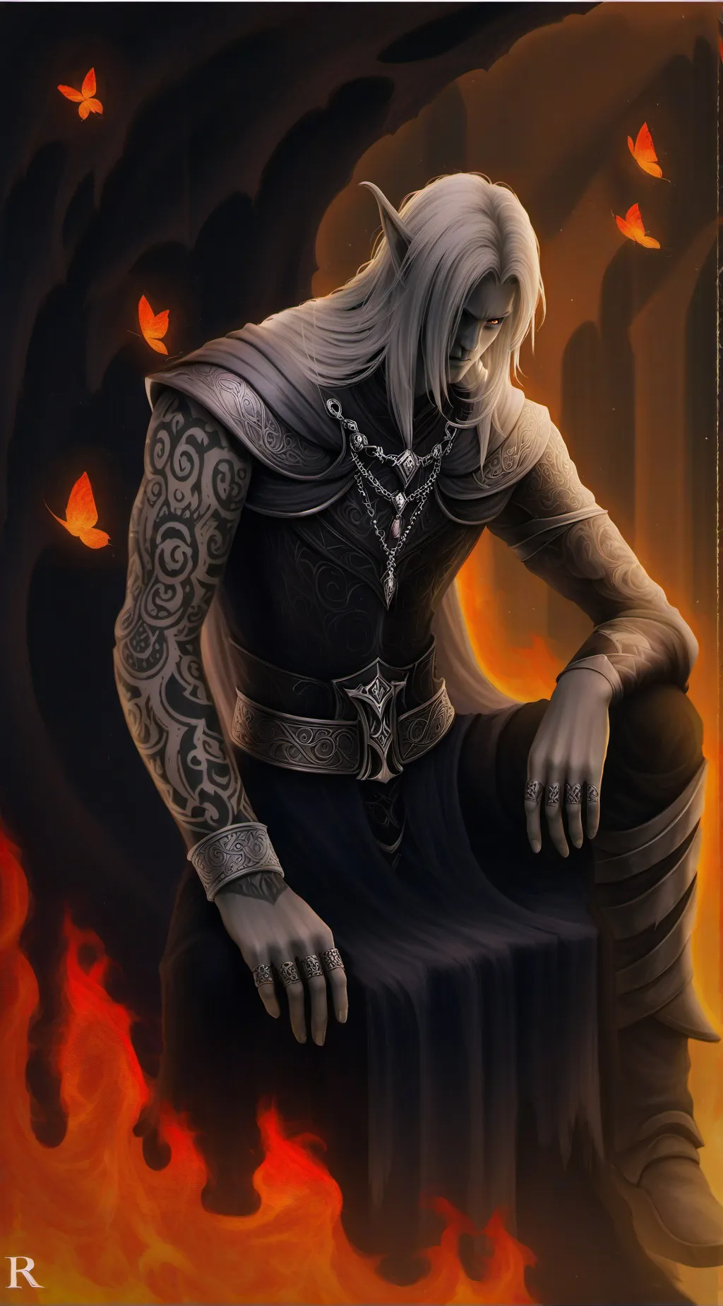 ai character: ~king Lucifer~ background