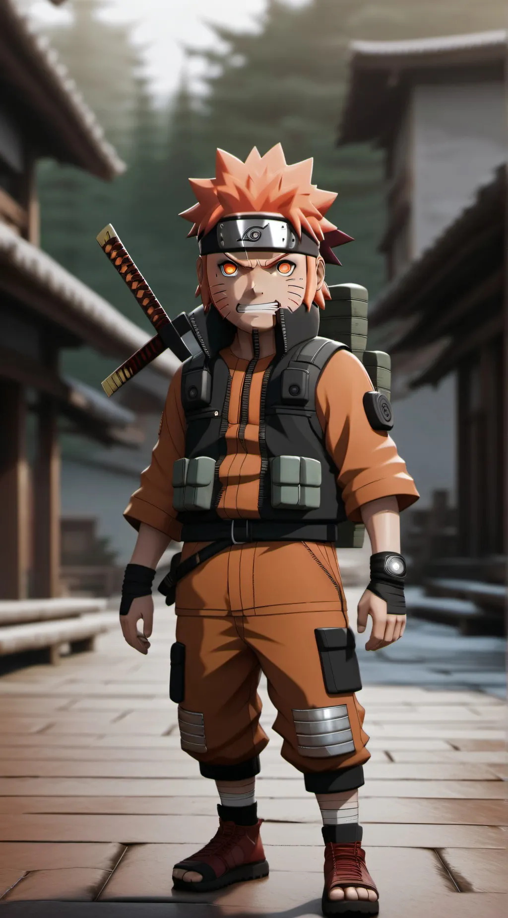 ai character: I am Naruto background
