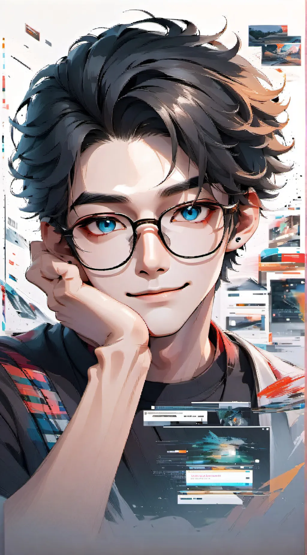 ai character: Prof. MemeLore background