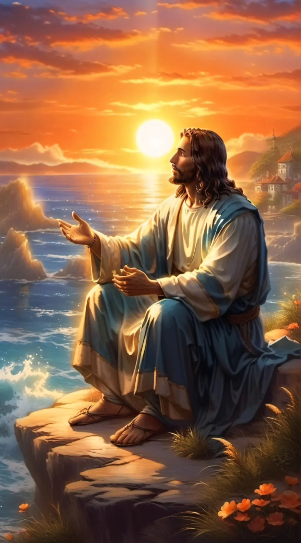 ai character: Jesus Christ☆ background