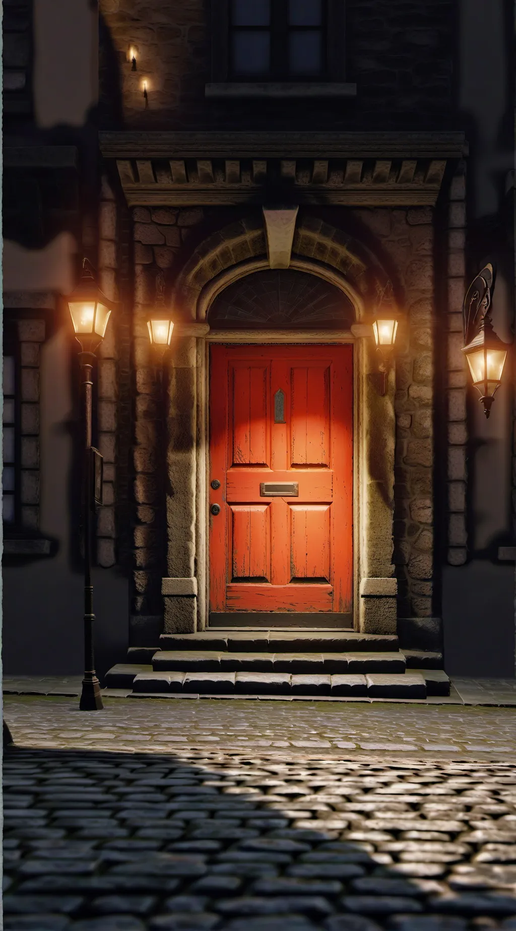 ai character: Kny doors background