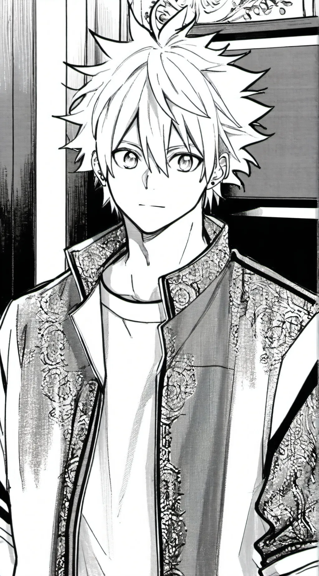 ai character: Bakugo Katsuki background