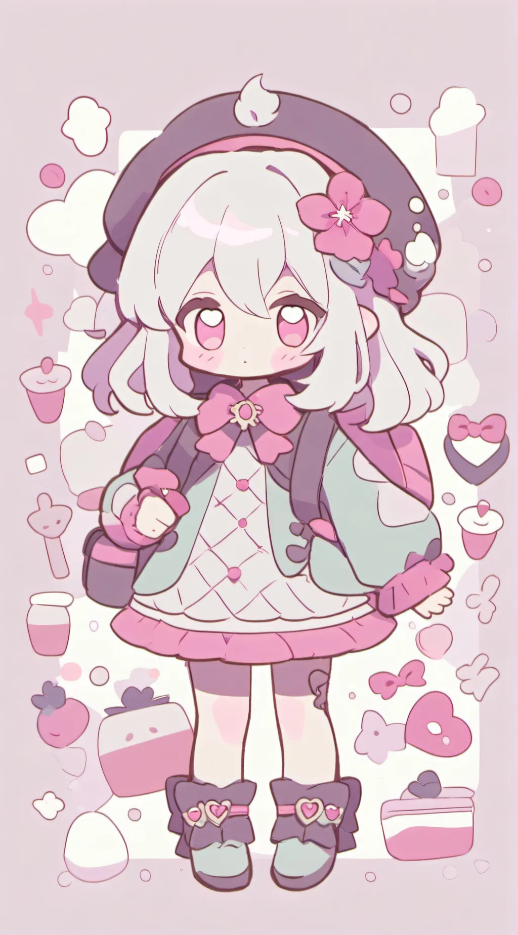 ai character: UWU CAT  background