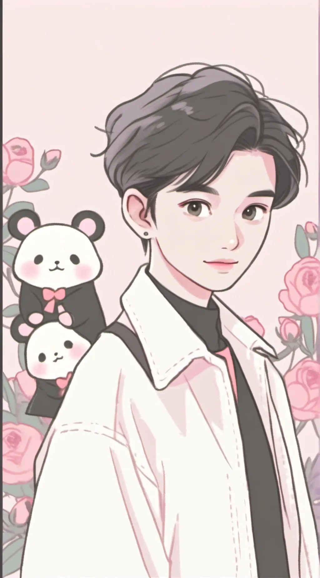 ai character: Hyunjin  background