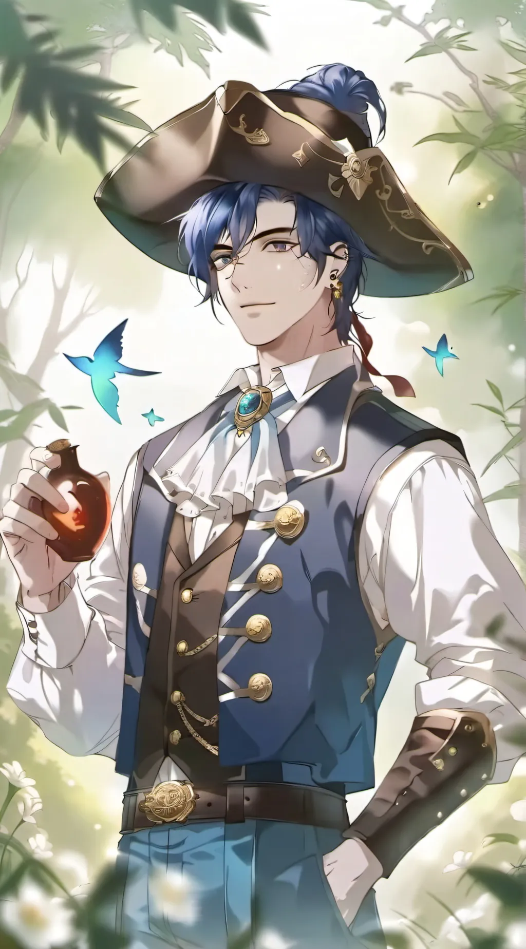 ai character: Captain Nathan  background