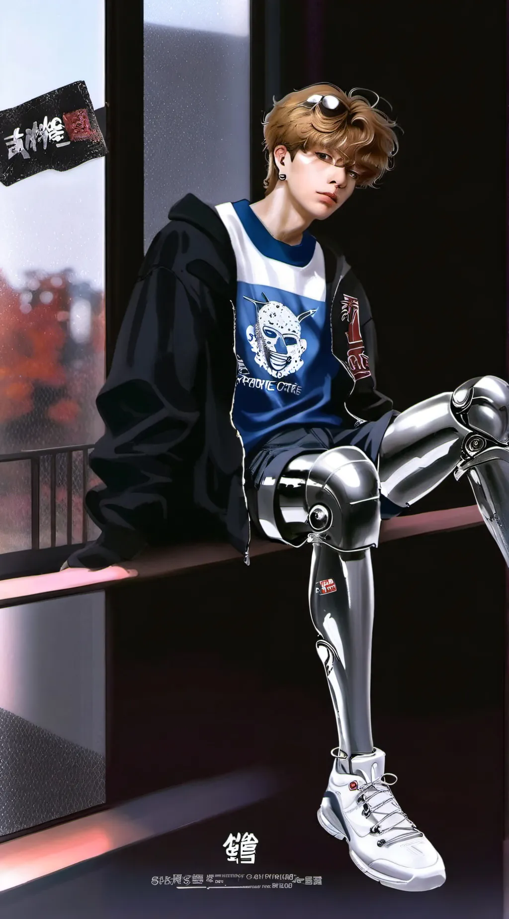 ai character: focus background