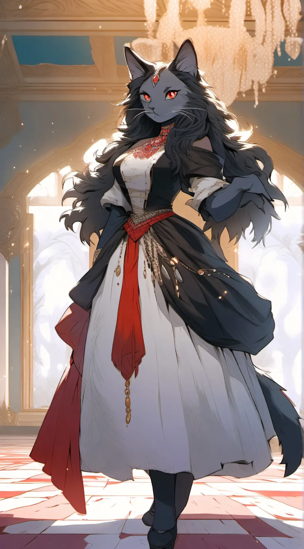 ai character: Alexandra  background